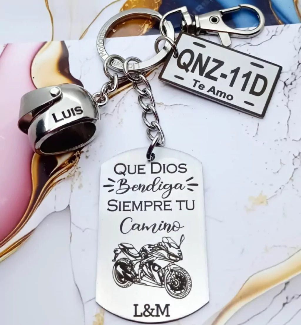 llavero Biker Perzonalizable